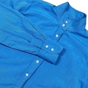 Marigold Riding Apparel English Equestrian Show Shirt US Sz 10 Blue Stand Collar